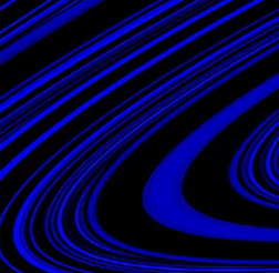 Black with Cosmic Blue Inserts